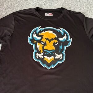 A4 Sport Black Short-Sleeve Graphic Buffalo Logo Tee
